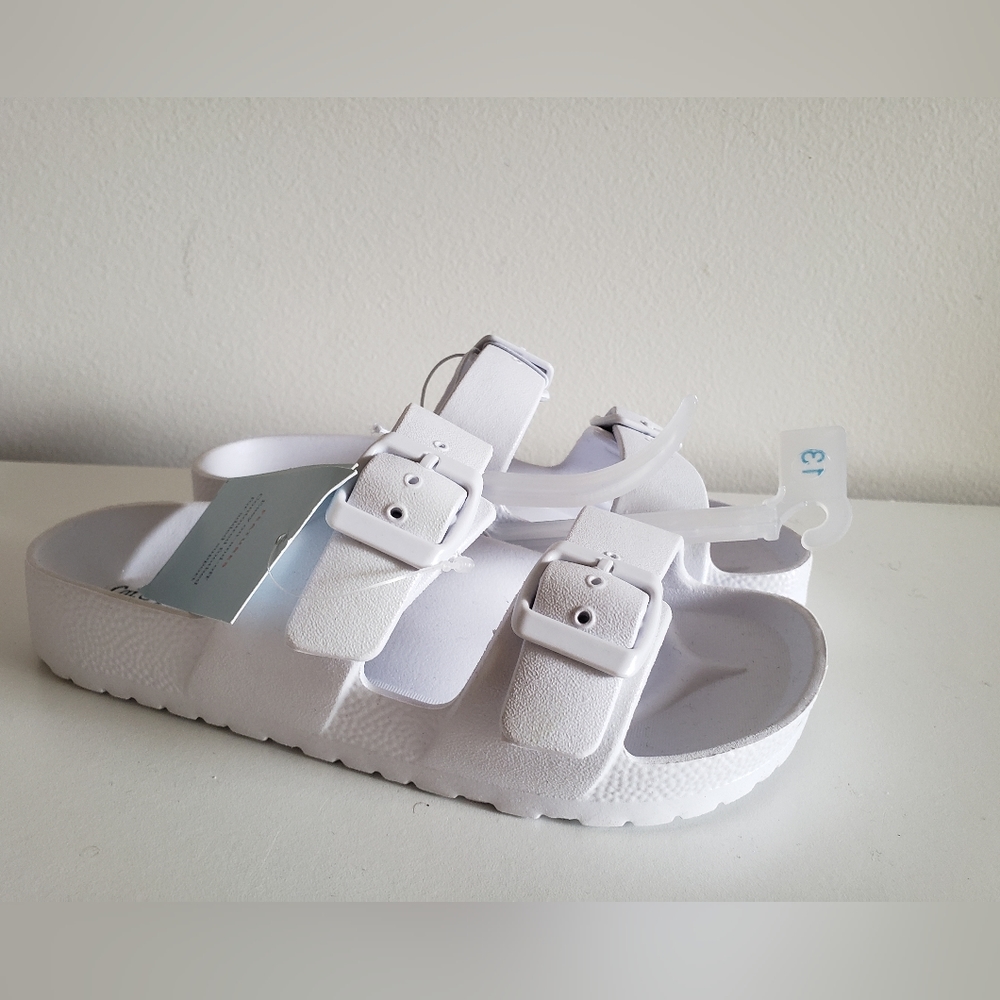 COPY - Toddler Girls' White Noa Footbed Sandals Size 13